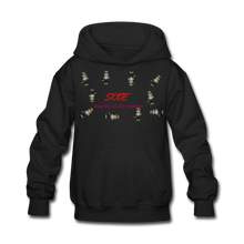 Load image into Gallery viewer, S.C.O.E Bear Kids Hoodie - black