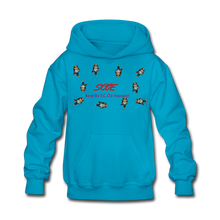 Load image into Gallery viewer, S.C.O.E Bear Kids Hoodie - turquoise