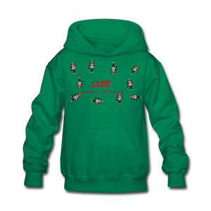 S.C.O.E Bear Kids Hoodie - kelly green