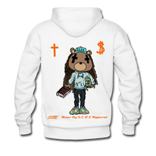 Load image into Gallery viewer, S.C.O.E Bear &quot;Faith Is&quot; Hoodie - white
