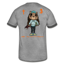 Load image into Gallery viewer, S.C.O.E Bear &quot;Faith Is&quot; T-Shirt - heather gray/charcoal