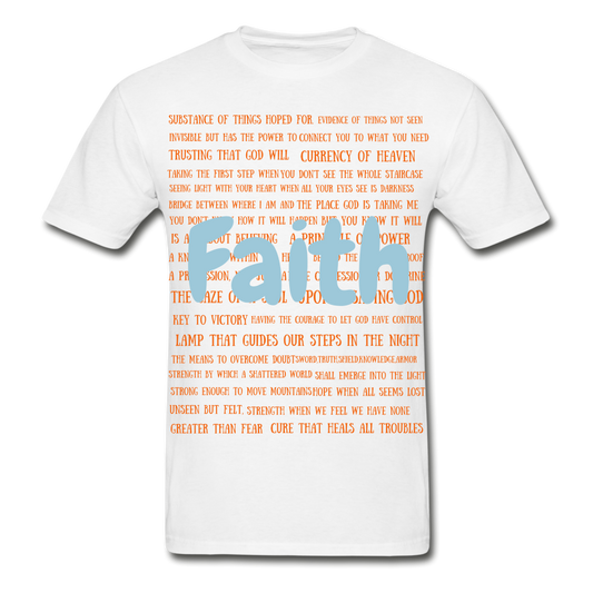 S.C.O.E Bear "Faith Is" T-Shirt - white