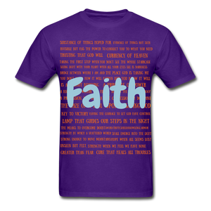 S.C.O.E Bear "Faith Is" T-Shirt - purple