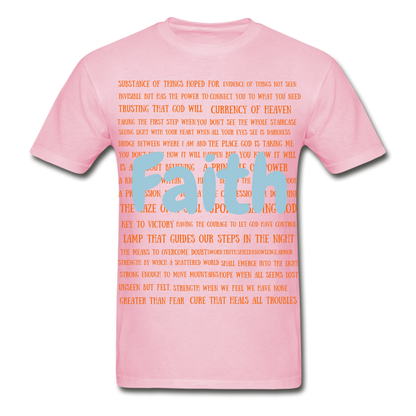 S.C.O.E Bear "Faith Is" T-Shirt - light pink