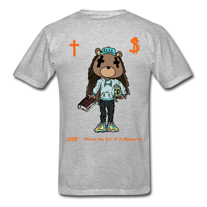 S.C.O.E Bear "Faith Is" T-Shirt - heather gray