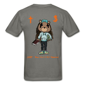 S.C.O.E Bear "Faith Is" T-Shirt - charcoal