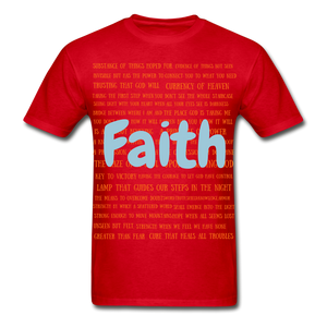 S.C.O.E Bear "Faith Is" T-Shirt - red