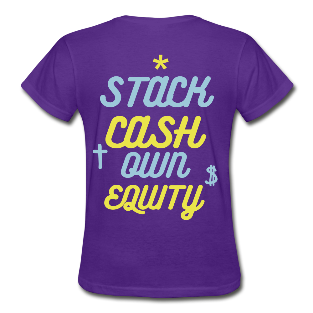 S.C.O.E Bear Ladies T-Shirt - purple