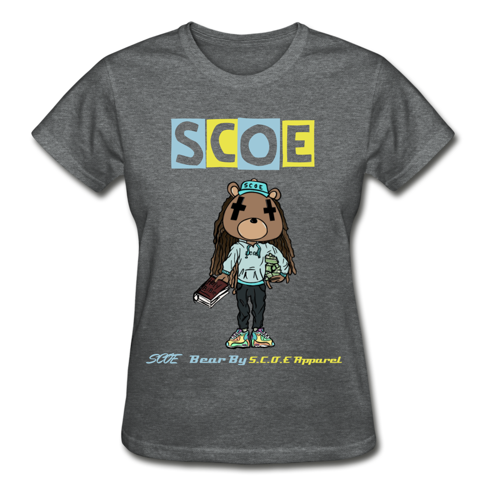 S.C.O.E Bear Ladies T-Shirt - deep heather