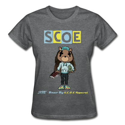 S.C.O.E Bear Ladies T-Shirt - deep heather