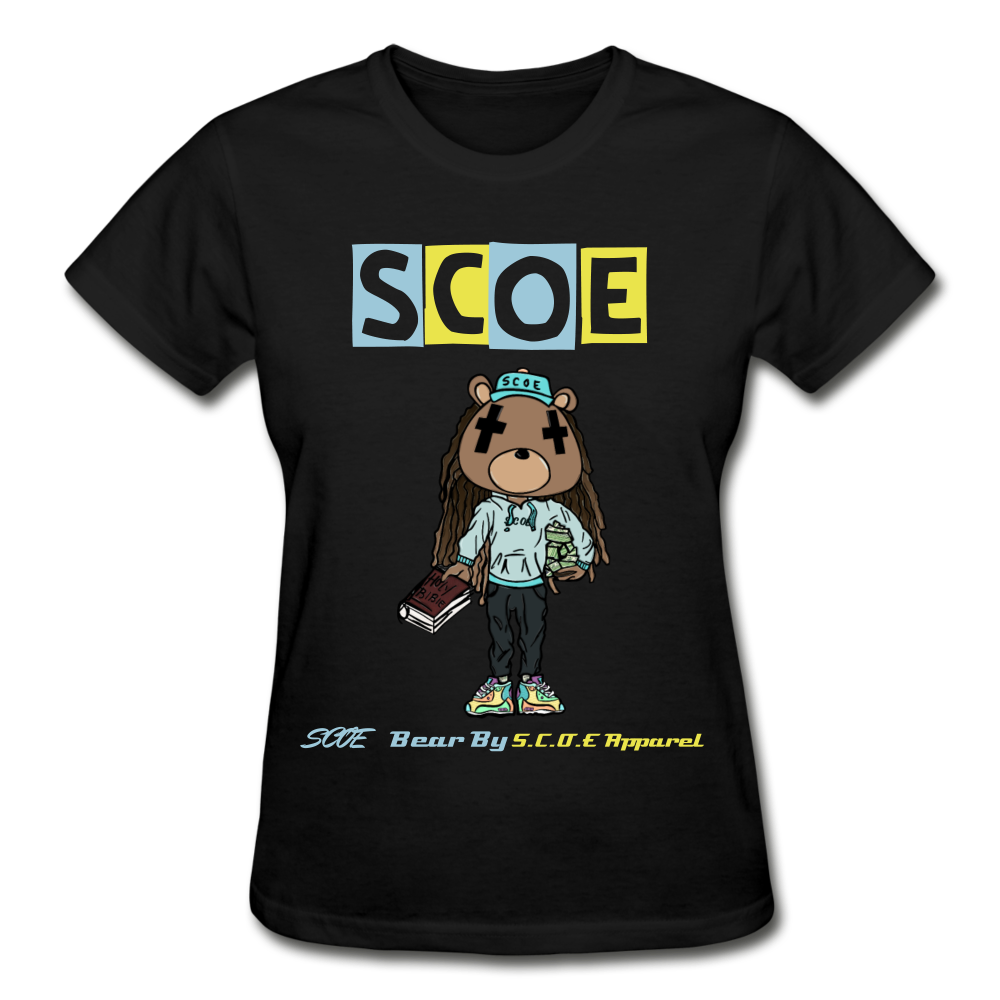 S.C.O.E Bear Ladies T-Shirt - black