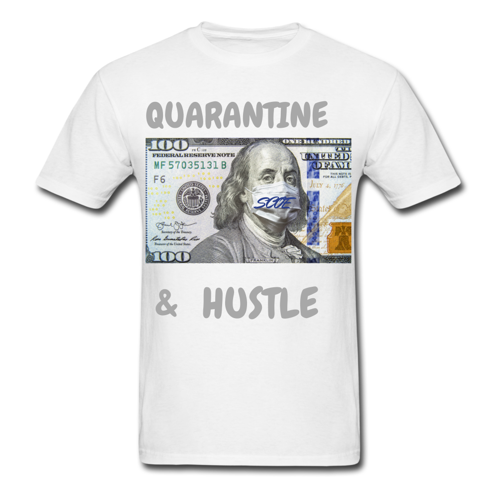 S.C.O.E Quarantine & Hustle T-Shirt - white