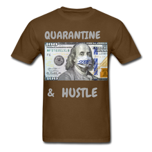 Load image into Gallery viewer, S.C.O.E Quarantine &amp; Hustle T-Shirt - brown