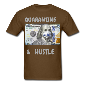 S.C.O.E Quarantine & Hustle T-Shirt - brown