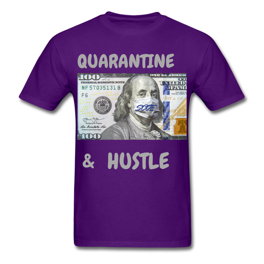 S.C.O.E Quarantine & Hustle T-Shirt - purple