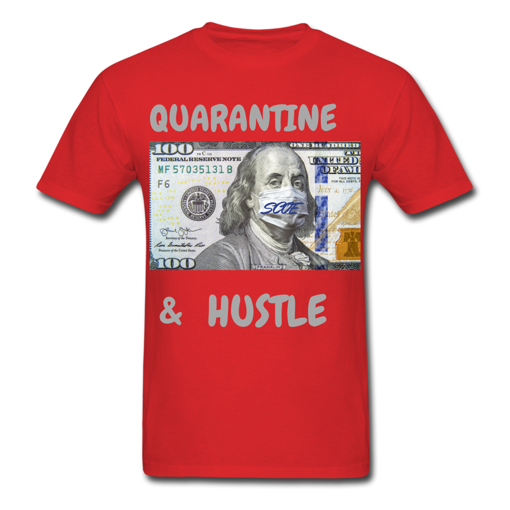 S.C.O.E Quarantine & Hustle T-Shirt - red