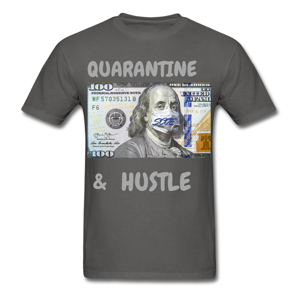 S.C.O.E Quarantine & Hustle T-Shirt - charcoal