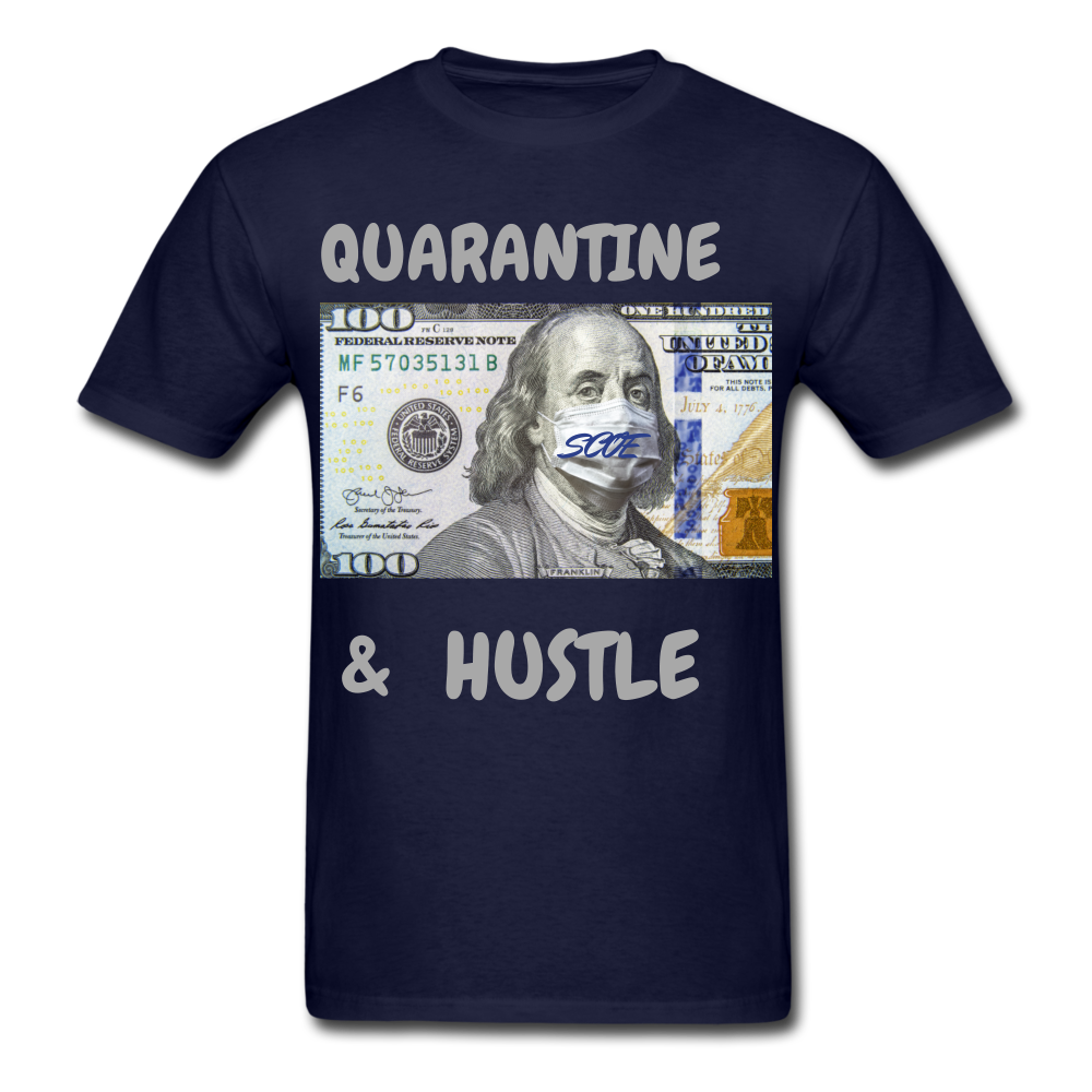 S.C.O.E Quarantine & Hustle T-Shirt - navy