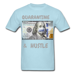S.C.O.E Quarantine & Hustle T-Shirt - powder blue