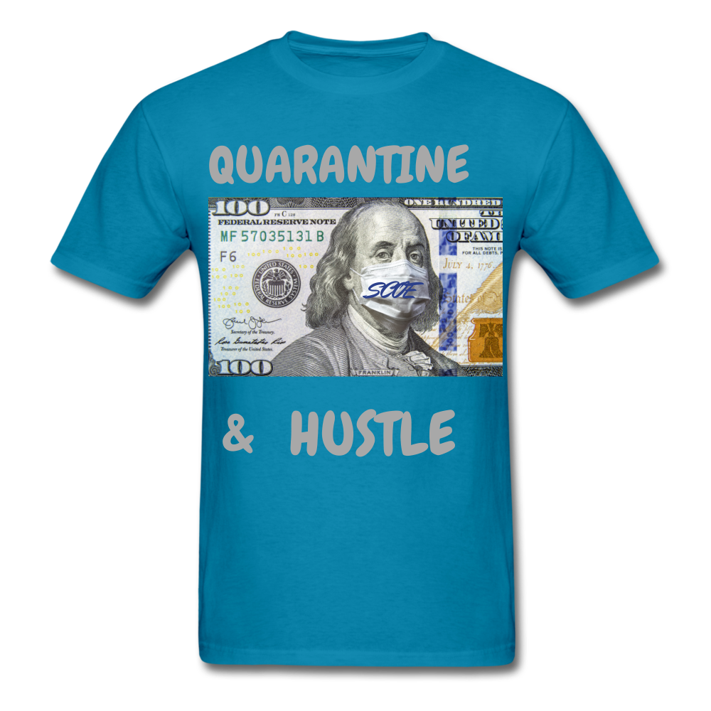 S.C.O.E Quarantine & Hustle T-Shirt - turquoise