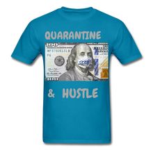 Load image into Gallery viewer, S.C.O.E Quarantine &amp; Hustle T-Shirt - turquoise