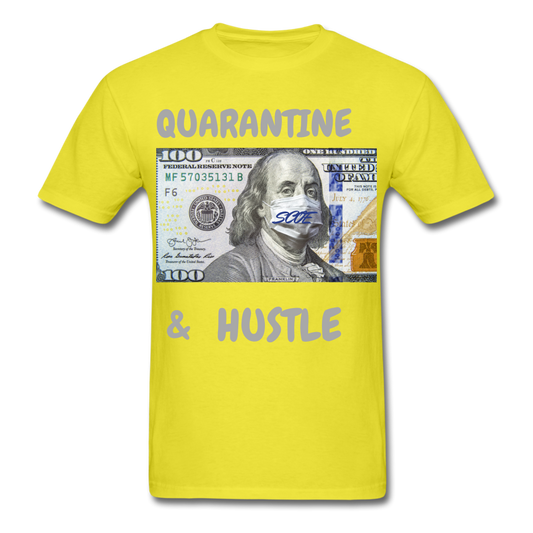 S.C.O.E Quarantine & Hustle T-Shirt - yellow