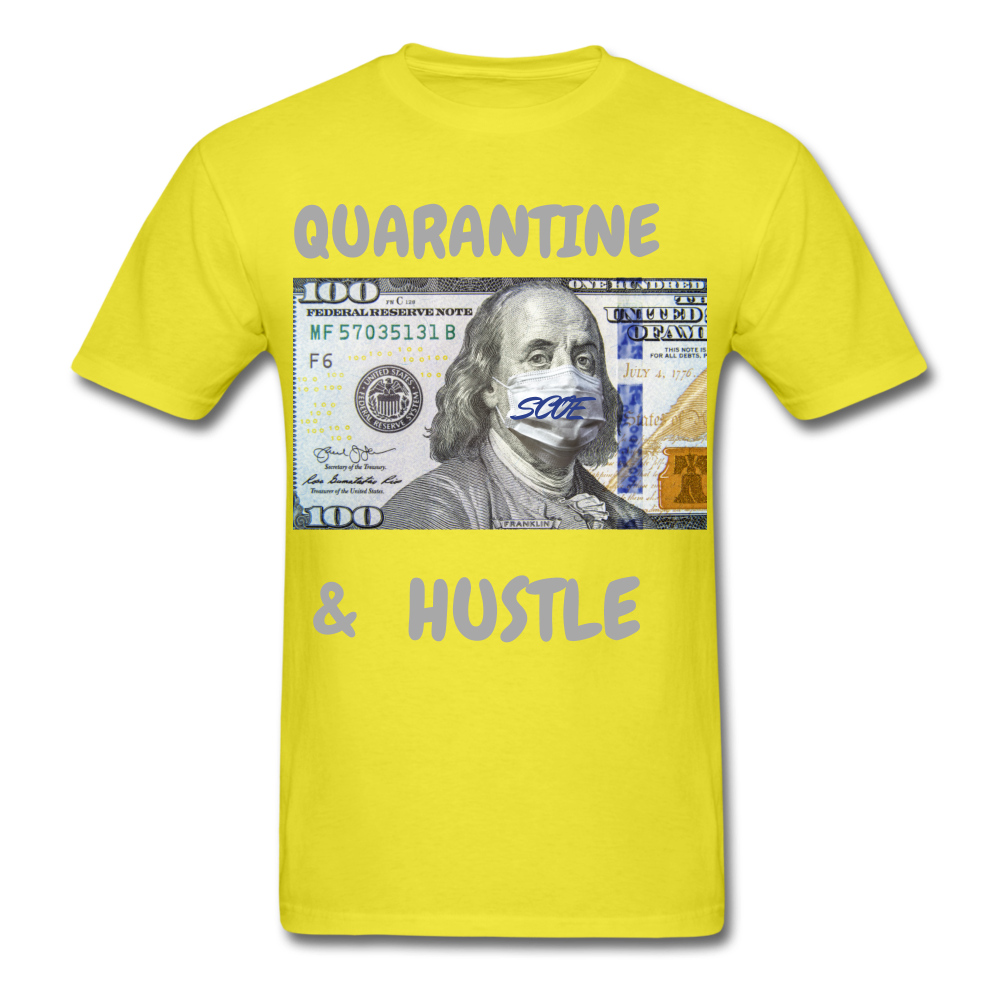 S.C.O.E Quarantine & Hustle T-Shirt - yellow
