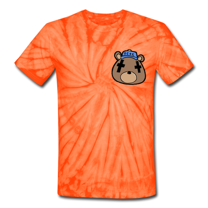 S.C.O.E Bear Tie Dye T-Shirt - spider orange