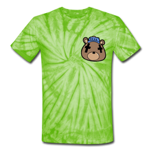 Load image into Gallery viewer, S.C.O.E Bear Tie Dye T-Shirt - spider lime green