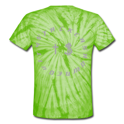 S.C.O.E Bear Tie Dye T-Shirt - spider lime green