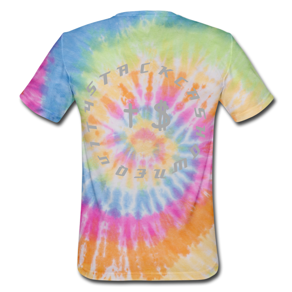 S.C.O.E Bear Tie Dye T-Shirt - rainbow