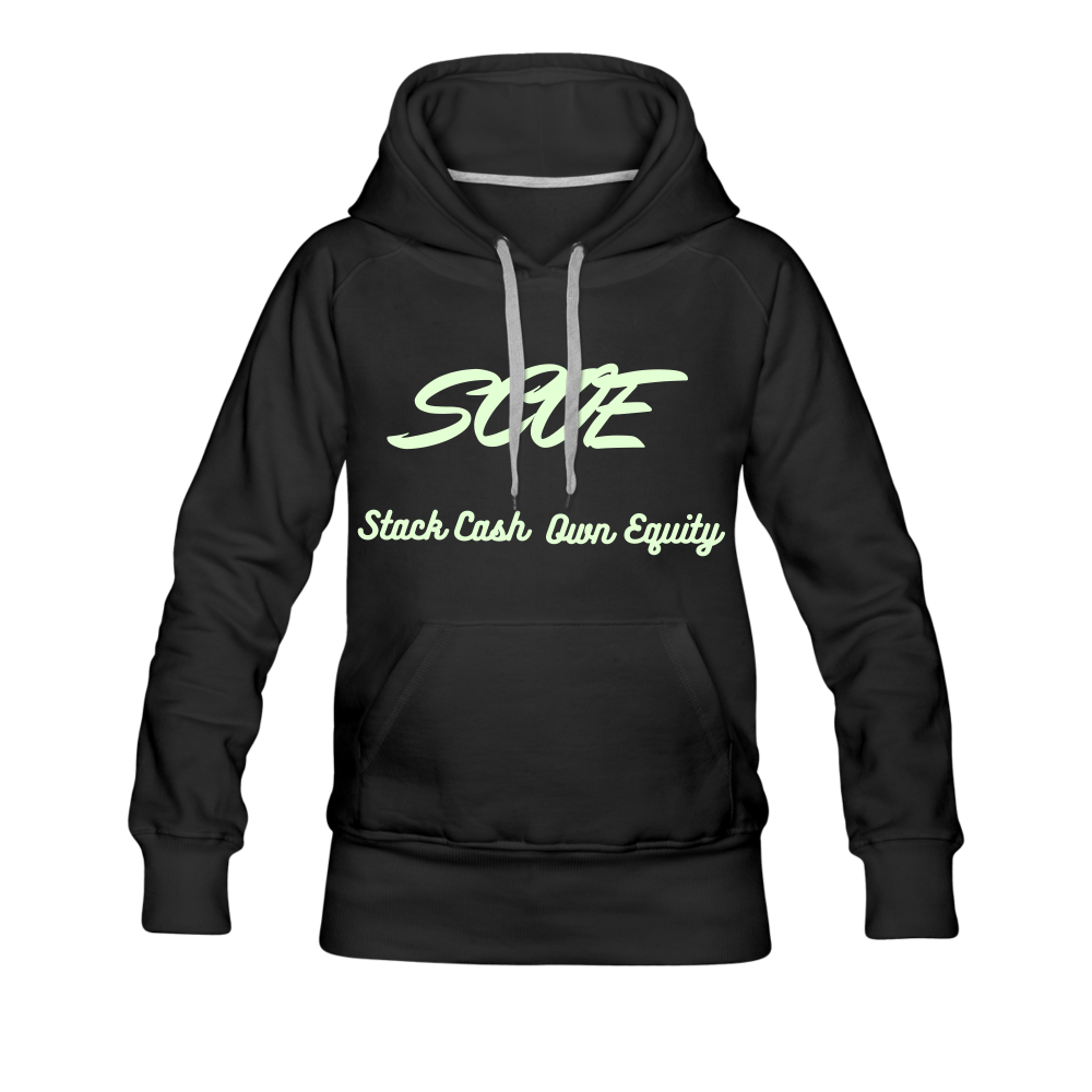 S.C.O.E Women's Glow Hoodie - black