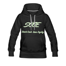 Load image into Gallery viewer, S.C.O.E Women&#39;s Glow Hoodie - black