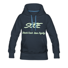Load image into Gallery viewer, S.C.O.E Women&#39;s Glow Hoodie - navy