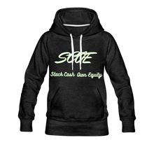 Load image into Gallery viewer, S.C.O.E Women&#39;s Glow Hoodie - charcoal gray