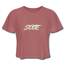 Load image into Gallery viewer, S.C.O.E Glow Crop Top - mauve