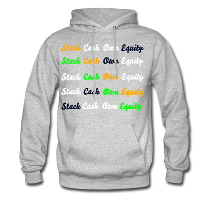 "Stack Cash Own Equity" Hoodie - heather gray
