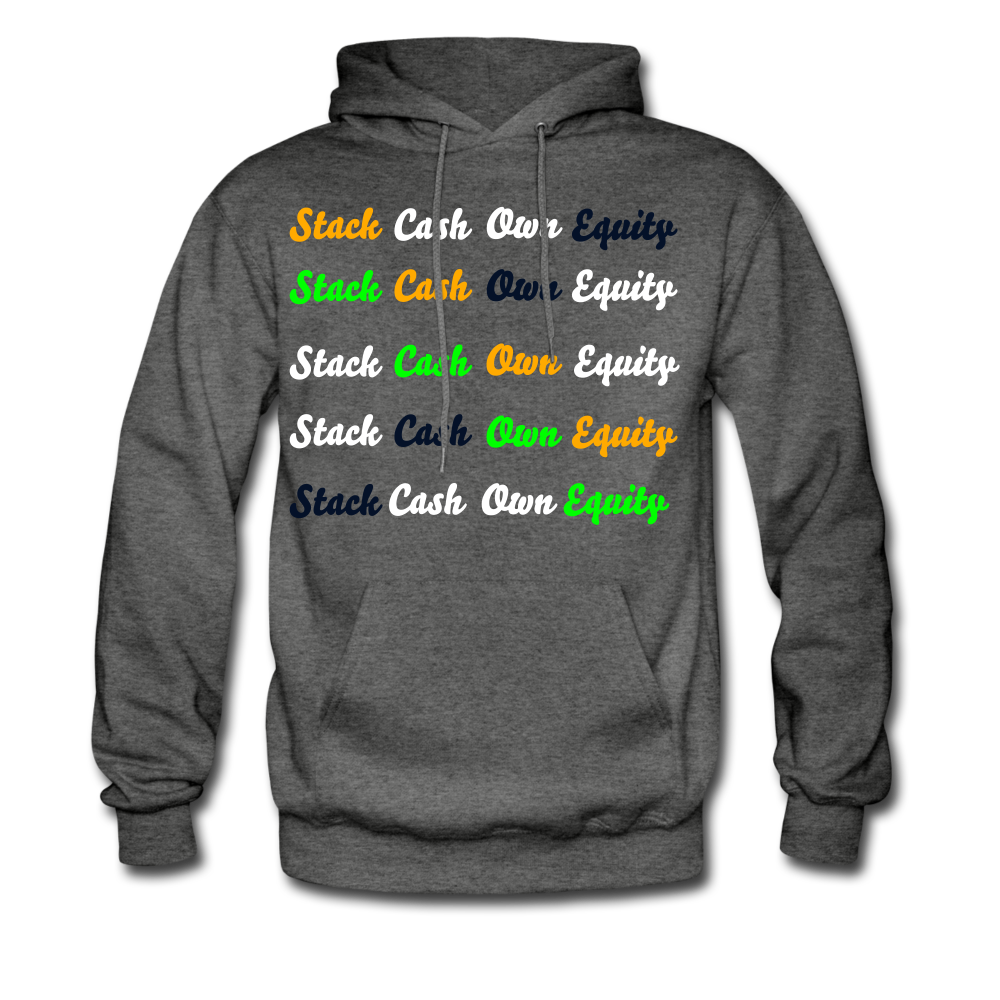 "Stack Cash Own Equity" Hoodie - charcoal gray