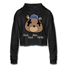Load image into Gallery viewer, S.C.O.E Bear Head Cropped Hoodie - deep heather