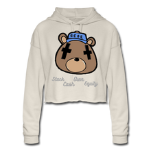 Load image into Gallery viewer, S.C.O.E Bear Head Cropped Hoodie - dust