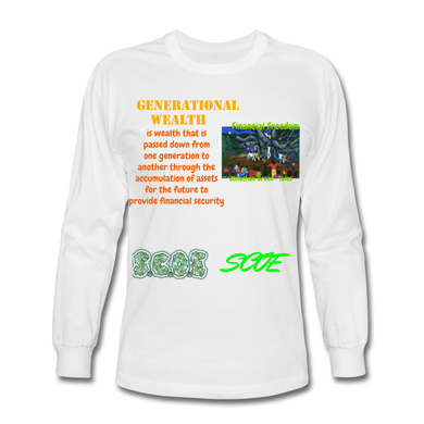 S.C.O.E Generational Wealth Long Sleeve - white