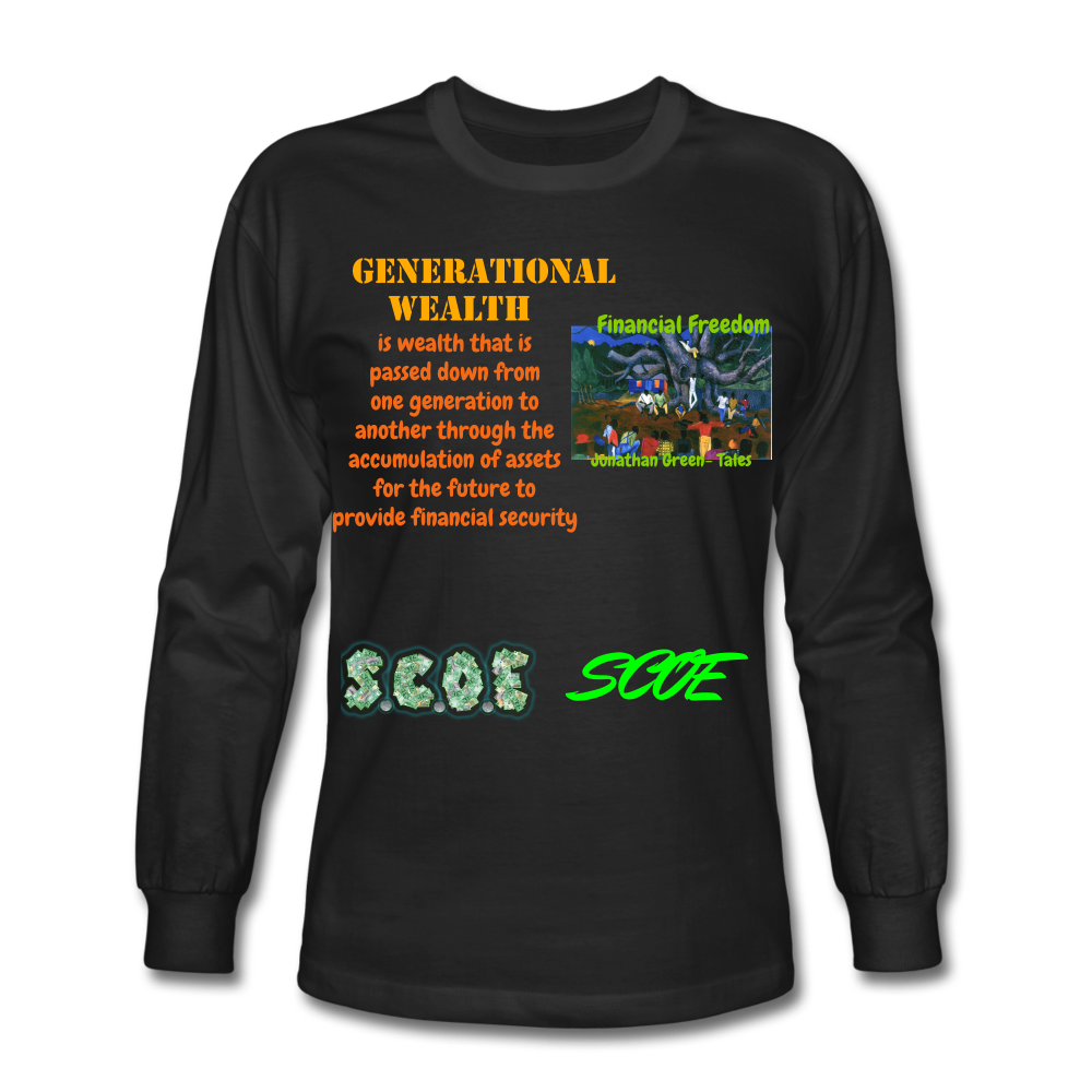 S.C.O.E Generational Wealth Long Sleeve - black