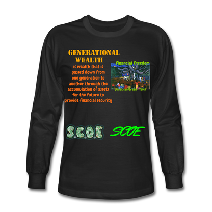 S.C.O.E Generational Wealth Long Sleeve - black