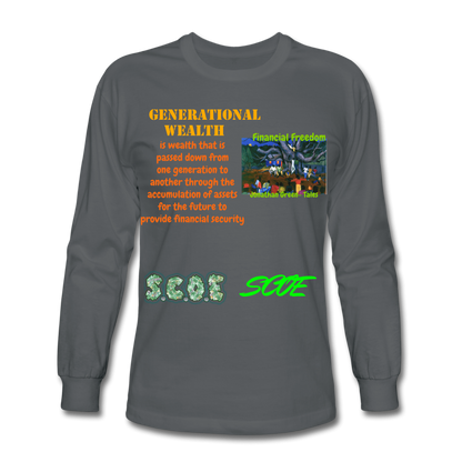 S.C.O.E Generational Wealth Long Sleeve - charcoal