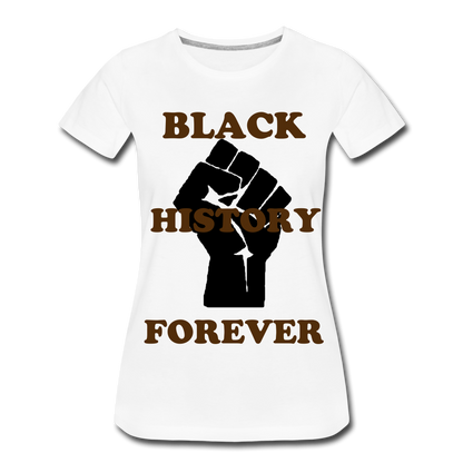 S.C.O.E Women’s Black History Forever T-Shirt - white