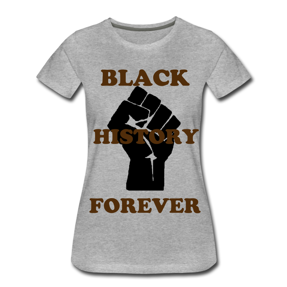S.C.O.E Women’s Black History Forever T-Shirt - heather gray