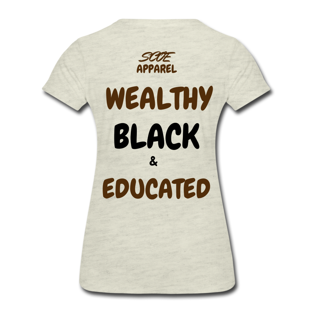 S.C.O.E Women’s Black History Forever T-Shirt - heather oatmeal