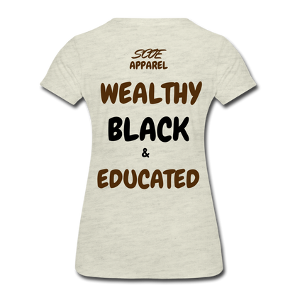 S.C.O.E Women’s Black History Forever T-Shirt - heather oatmeal