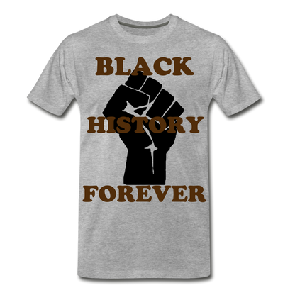 S.C.O.E Black History Forever T-Shirt - heather gray