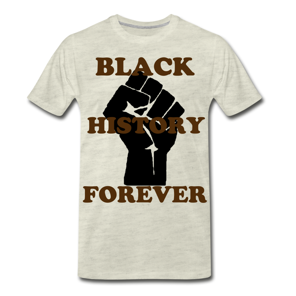 S.C.O.E Black History Forever T-Shirt - heather oatmeal
